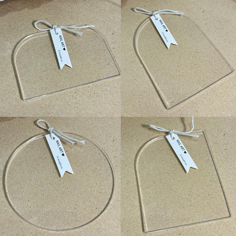 1 Stück Unregelmäßiges Acryl Nail Art Falsche Spitzen Display Board Transparent Nagel Gel Lack Displayständer Maniküre Ausstellungsregal