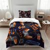 Gamepad Printed Bedding Soft and Cozy Duvet Cover and Pillowcases Room Decorating Set for Video Game Lovers for All Seasons