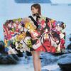 Classic T-Touhou P-Project Anime Beach Swimming Towel Soft Absorbent Washcloth Children's Gifts For Kids Travel Camping Gym