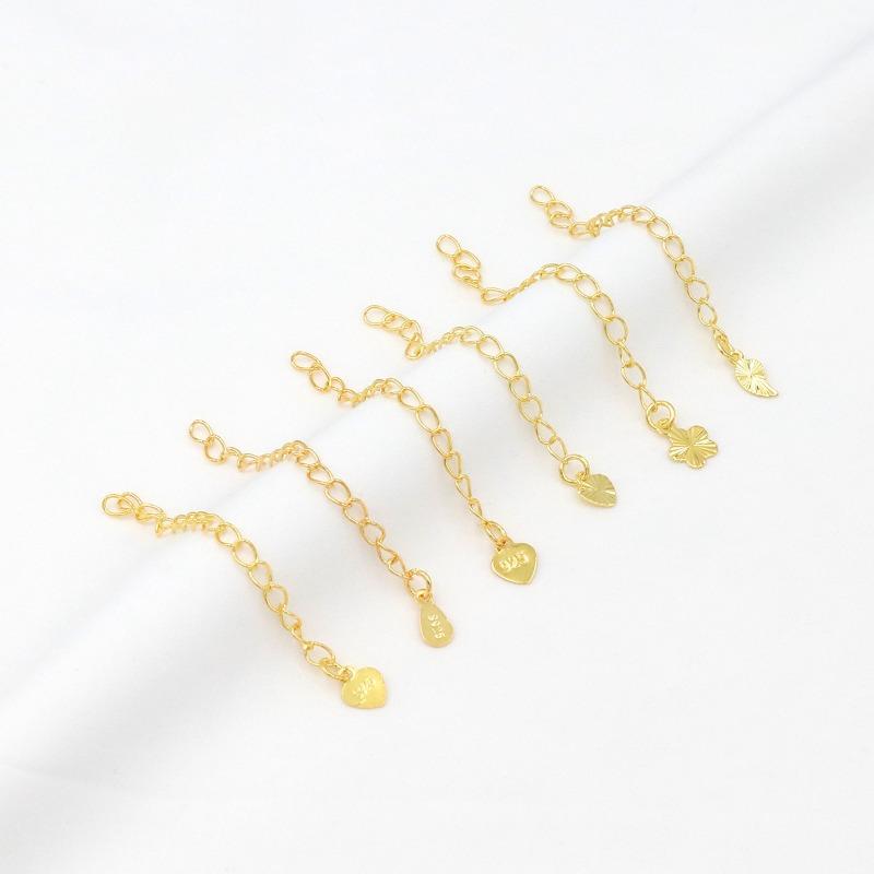 K Bag Gold Color Retention Tail Chain Extension Chain Homemade Bracelet Necklace DIY Handmade Accessories Handmade Jewelry Material D
