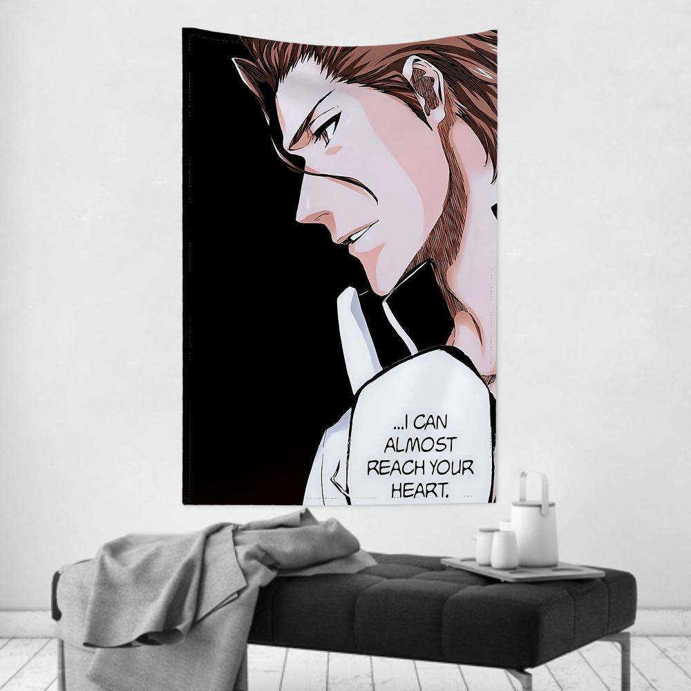 Sosuke Aizen Comics Bleach Tapestry Room Decor Wall Cloth Party Hanging Background Room Decor Baby Room