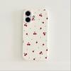 Custodia per telefono con design a motivo di ciliegie rosse adatta per iPhone 17 16 15 14 13 12 11 Pro/Max/Plus cover posteriore anti-caduta e antiurto