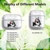 Case For Airpods Pro 2 4 1 Pro2 3 Pro3 Clear Earphone Cases Cover Cartoon Lines Messy Puppy