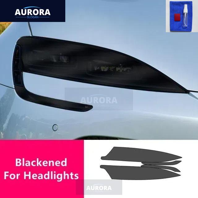

Для BYD SEAL 22-23 ТПУ Черненая, Прозрачная Защитная Пленка на Фары, Защита Фар, Модификация Пленкой Blackened H