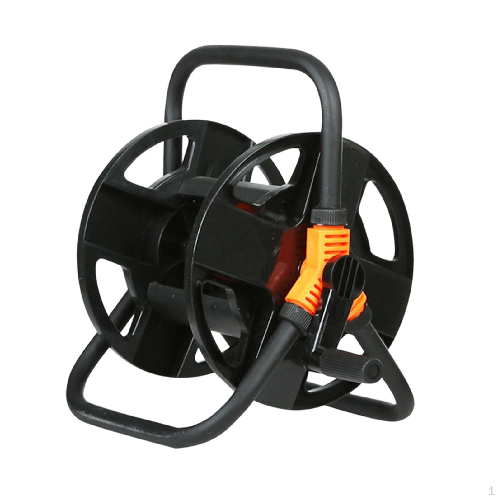 Garden Hose Reel, Portable, Compact, Wall-mounted, for Garden, House, Yard And Outdoor Areas чёрный