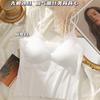 Women Sexy Small Fragrance Lace Splicing V Neck Camisole Vest With Built In Bra