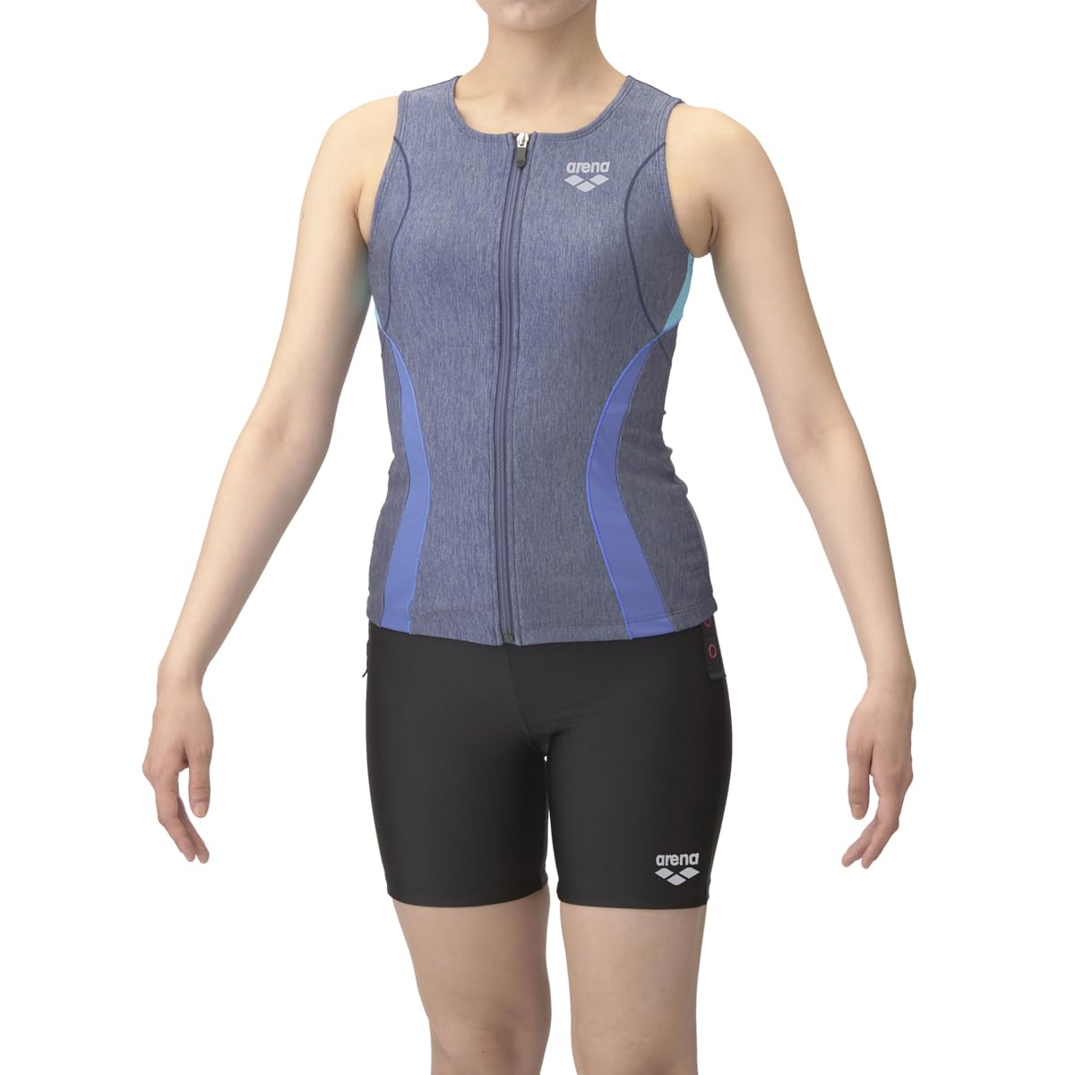 

Swimsuit Fitness Separates Blue x Blue 4XO [Arena] (Cover Back/Middle Leg/Insert Pad) Women s (BLBL)