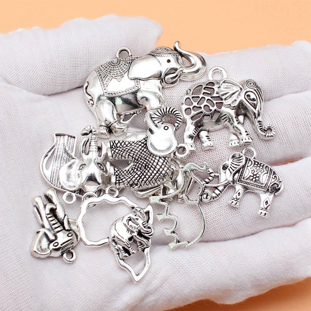 

Змішаний набір тварин. Кулони. Чоловічі ювелірні вироби. Милі вироби A40-12pcs-Mix Size