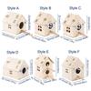 Rainproof Wood Bird House Large Space Bird Nesting Box Practical Birds Breeding Box  For Bird Cage