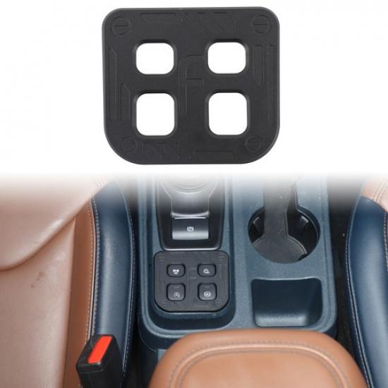 Black Aluminum Alloy Auto Start/Stop Button Cover Trim For Ford Maverick 22+ US
