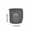 300ML Camping Mug with Foldable Handle Coffee Mug Convenient Camping Water Cup  Camping