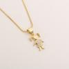 Golden Plated Gold Plated Chain Lovely Charm Hollow Pendant  Women Jewelry