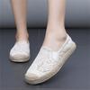 Large Size Single Shoe Women's 2026 Summer New Lace Mesh Hollowed Out Women's Flat Bottomed Fisherman's Shoes Flat Shoes Women