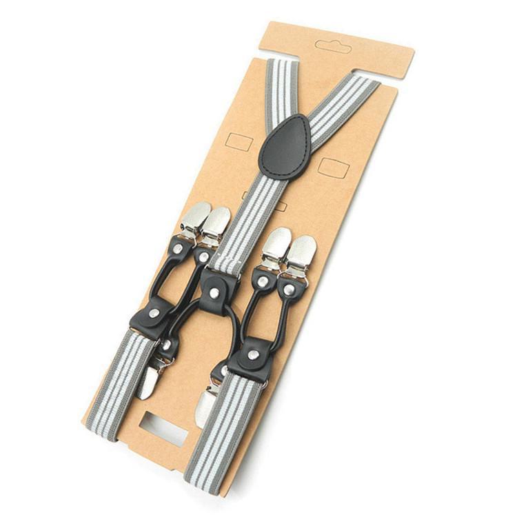 

Универсальные подтяжки Y-типа с 6 зажимами для мужчин и женщин - зажимы для брюк 2,5 см