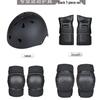 Adult & Kids Protective Gear Set for Skateboarding, Roller & Ice Skating - Includes Elbow Pads, Knee Pads, Wrist Guards.