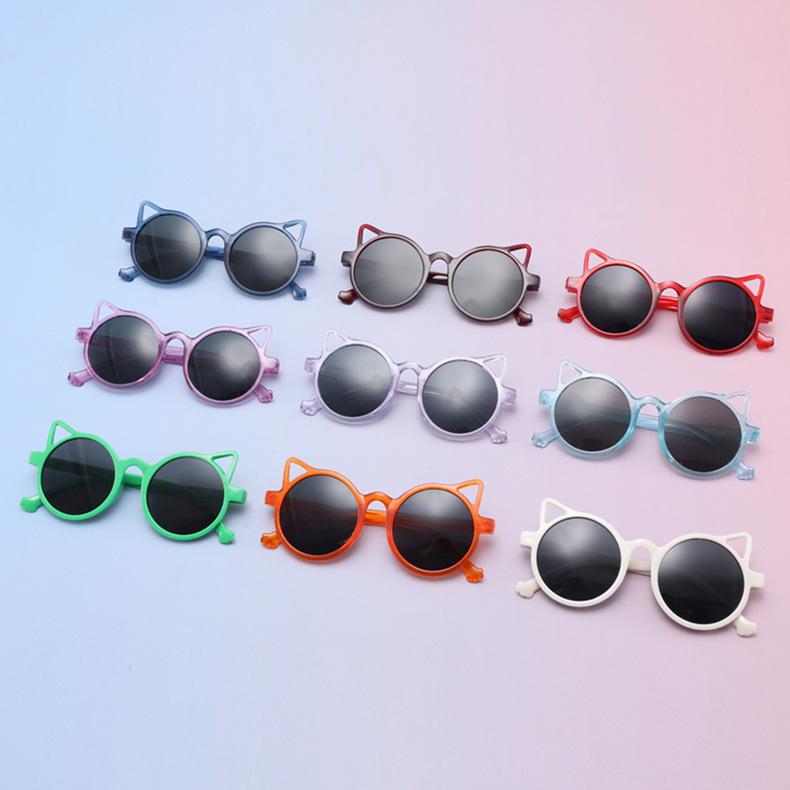 New children's cat eye sunglasses eyepieces trendy cool boys and girls sunglasses SUNGLASSES
