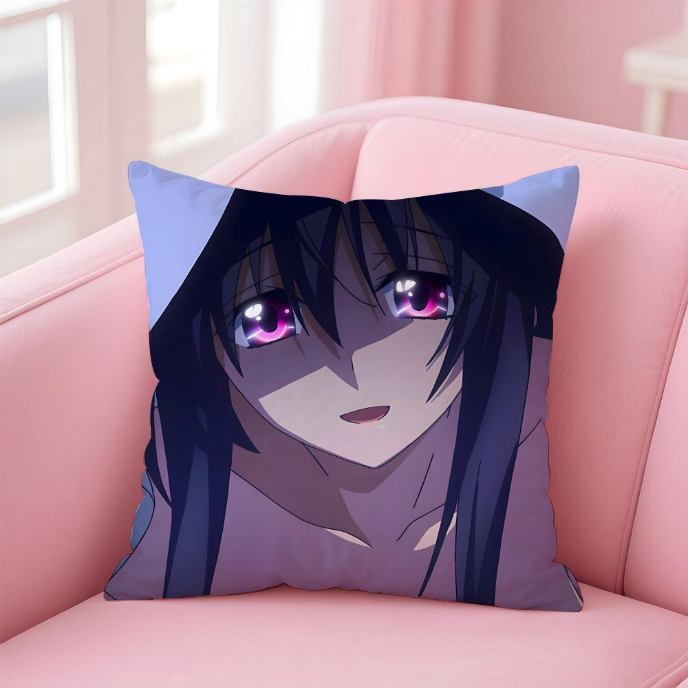 Anime Cartoon HHigh SSchool DxDBeautiful Cushion Cover Pillow Case Soft Skin Friendly Fabric  Concealed Zipper