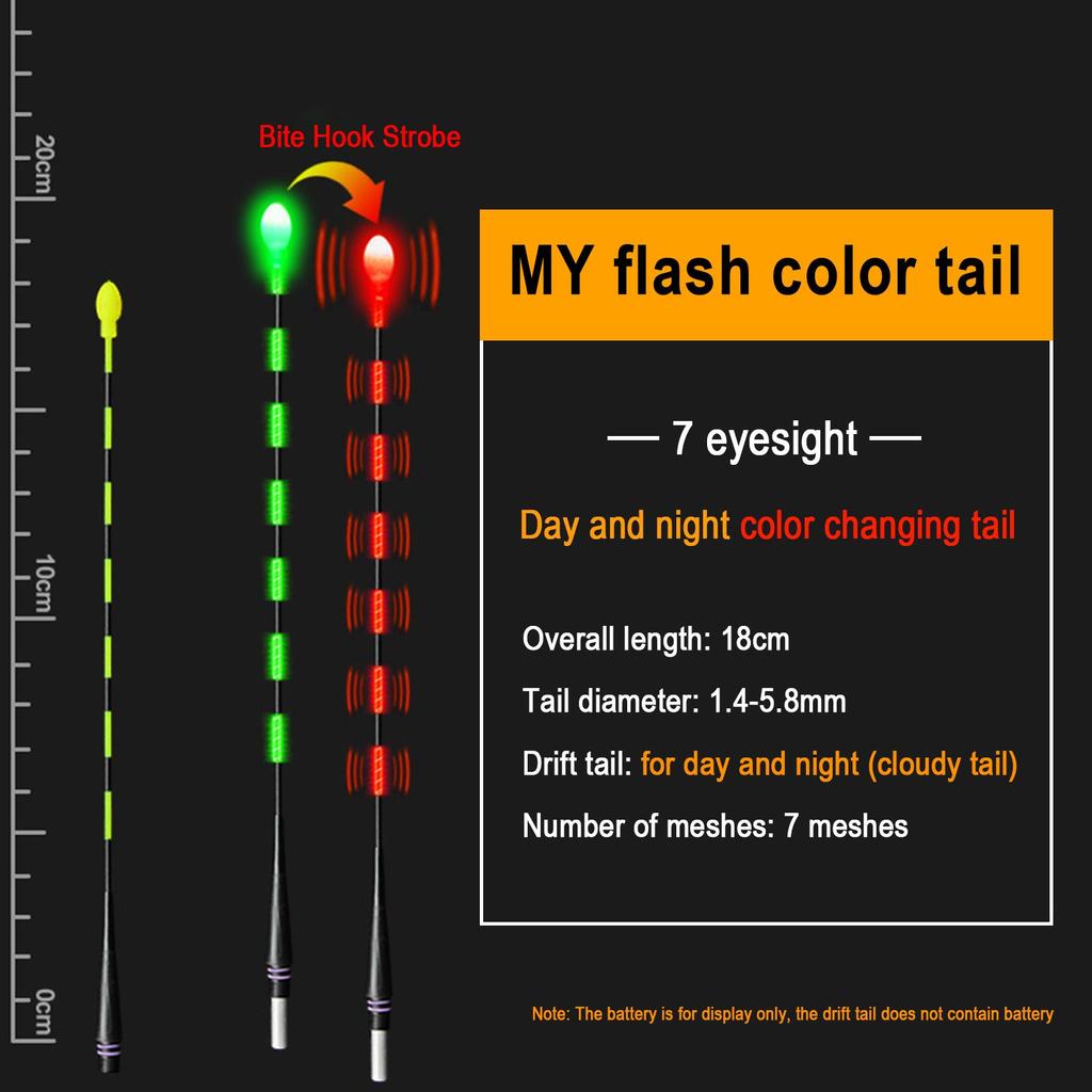 2023 New DIY Smart Electronic Float Tail Top Gravity Bold Induction Accessories Floating Fishin I8T9