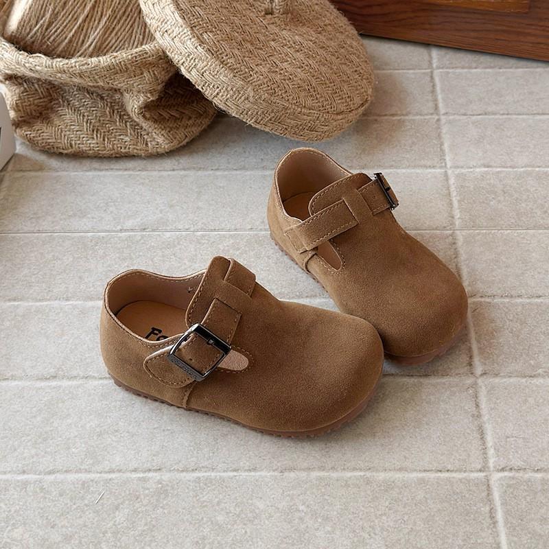 Kids Retro Birkenstock-Style Slip-On Shoes 2026 Neutral Tones Soft Sole Toddler Child Casual Loafers