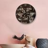 Minimally Retro Elvis Presley Patterned Wall Clock For Living Room Decor