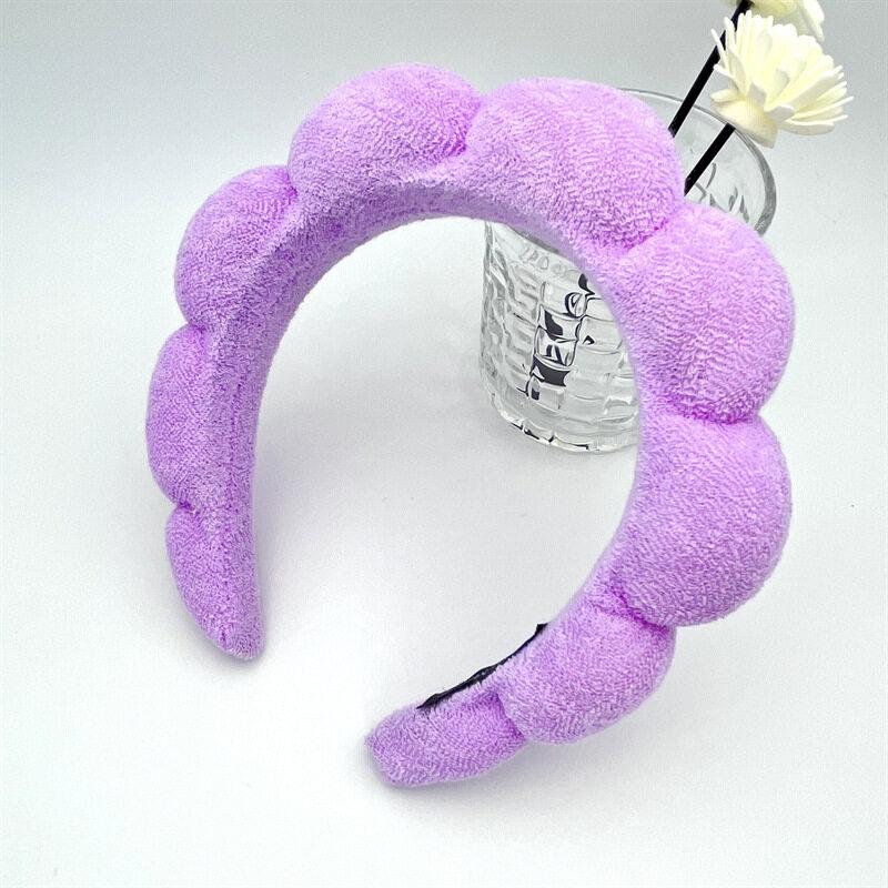 Bubble SpongeHair Band Fashion Women Skincare Makeup Shower Hair Hoop Puffy Hair Hoop Retro Hair Bands Soft Hairband Headwear