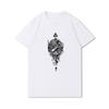 S-3XL 100 Fantasie Harajuku Grafica Estiva Bianca Magliette Donna Stampate Casual Maniche Corte Top Girocollo