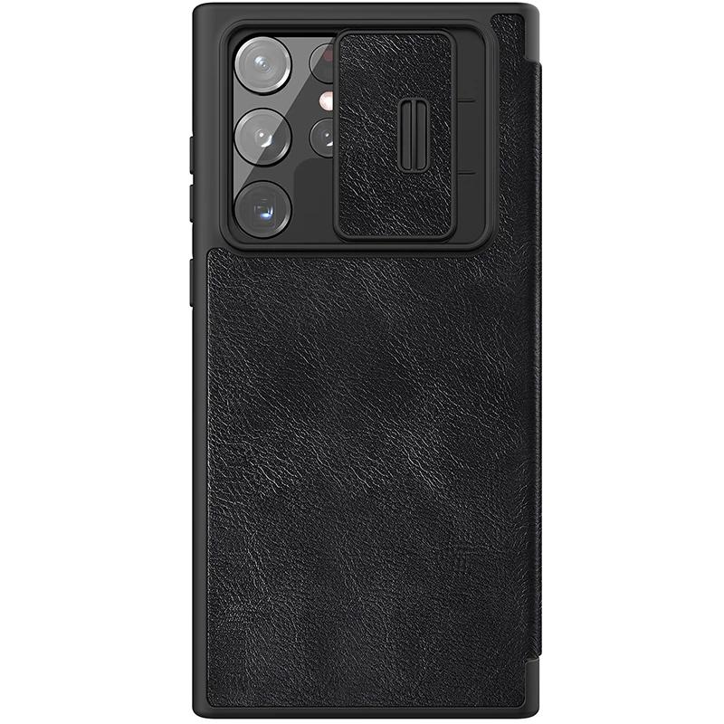 for Samsung Galaxy S23 S22 Ultra Case Nillkin CamShield Flip Leather Case Slide Camera Case for Samsung S23 FE S22 Plus 5G Cover for S22