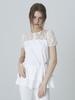 ADOREBELLE Lace Tiered T-Shirt - White