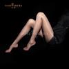 Sexy Flash Ultra-Thin T Crotch Blingbling Stockings Without Waist Edge Tights Women'S Fashion Legging Dance Party Office Lady
