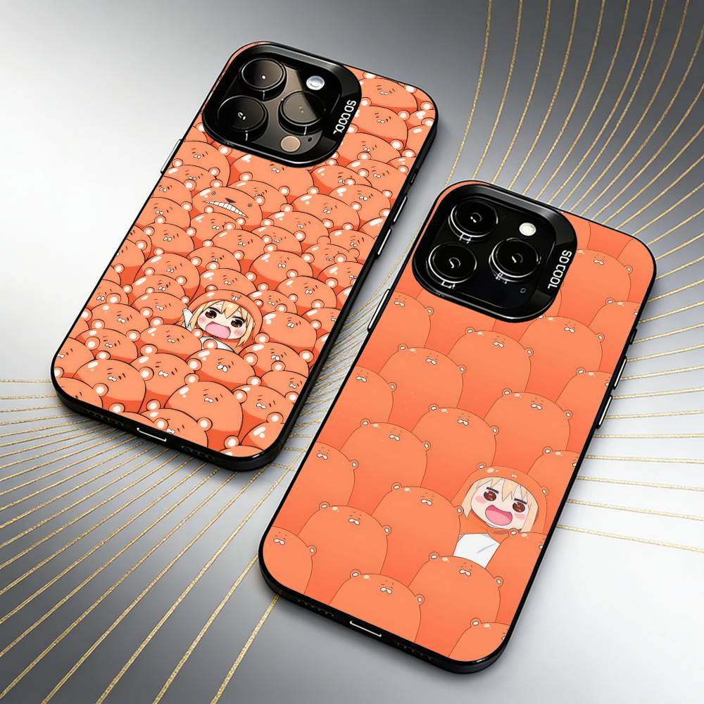 UMR Anime U-Umaru-Chan-S Phone Case For iPhone 16 17 15 14 12 13 Pro Max Black Candy Matte Shockproof Cover