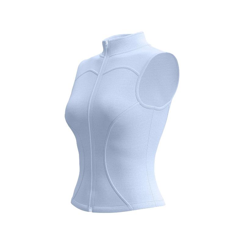 Women S Sleeveless Fitness Sports Top Elastic Slim Fit