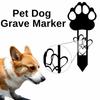 Sturdy Carbon Steel Pet Dog Grave Marker Silhouette Design Durable Waterproof Pet Memorial Stone Plaque Premium Quality