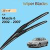 For Mazda 6 GG1 Wagon 2002 - 2007 2006 2005 2004 2003 Accessories Front Wiper Blade Windshield Windscreen Window Brushes 22"+18"