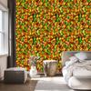 Stained Glass Wallpaper Gold, Yellow and Orange for Living Room and Bedroom 50x1000