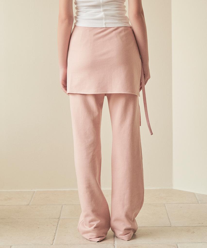 Iteoneolmomeonteu Wrap Layered Pants _ Pink