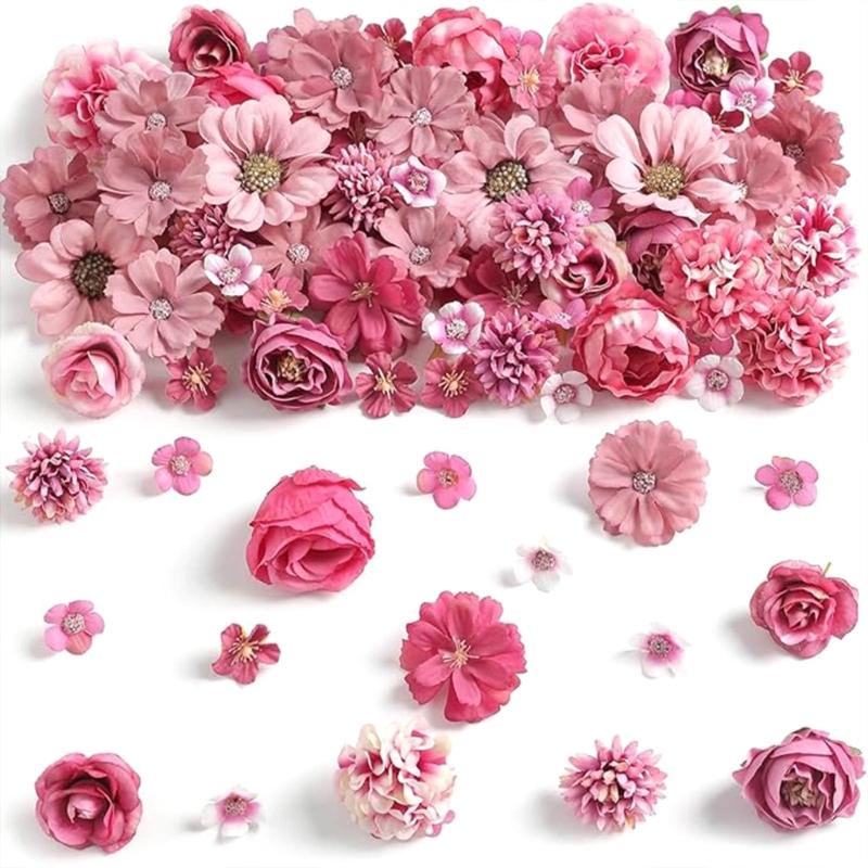 80 Stück Künstliche Blumenköpfe Für Hochzeiten Sträuße Babyparty Dekoration