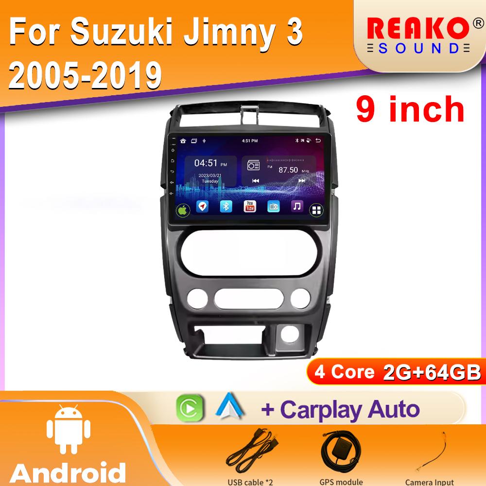 Android Car For Suzuki Jimny 3 2005-2019 Carplay Auto Radio Stereo Multimedia Player GPS Navigation 5G IPS DSP WIFI 2DIN DVD