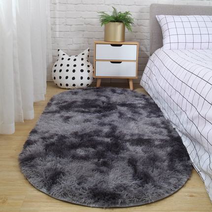 

Carpet Bedroom Oval Bedside Carpet Living Room Sofa Coffee Table Mat Floor Room Plush Rug Not Lint Non-fading Non-slip Blanket 40cm x 60cm