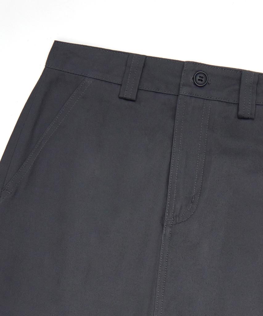 Pildeoseu Back Pocket Long Skirt Khaki