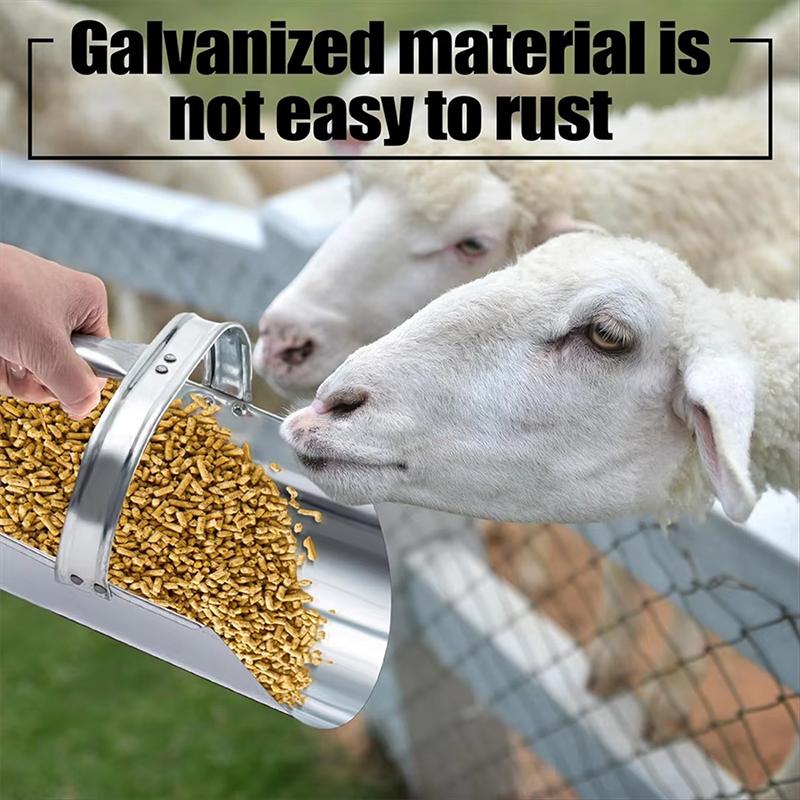 Pala Riso Grande Capacità in Metallo Pala Mangime Cereali Multifunzionale Manico Ergonomico Liscio Cucina Supermercato Fattorie