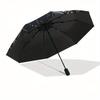 Zodiac Astrology Wheel Calendar with Moon Phase Design Umbrella, Cute Umbrella with Cute Design, Portable 3-Fold Compact Umbrella for Men & Women, Val