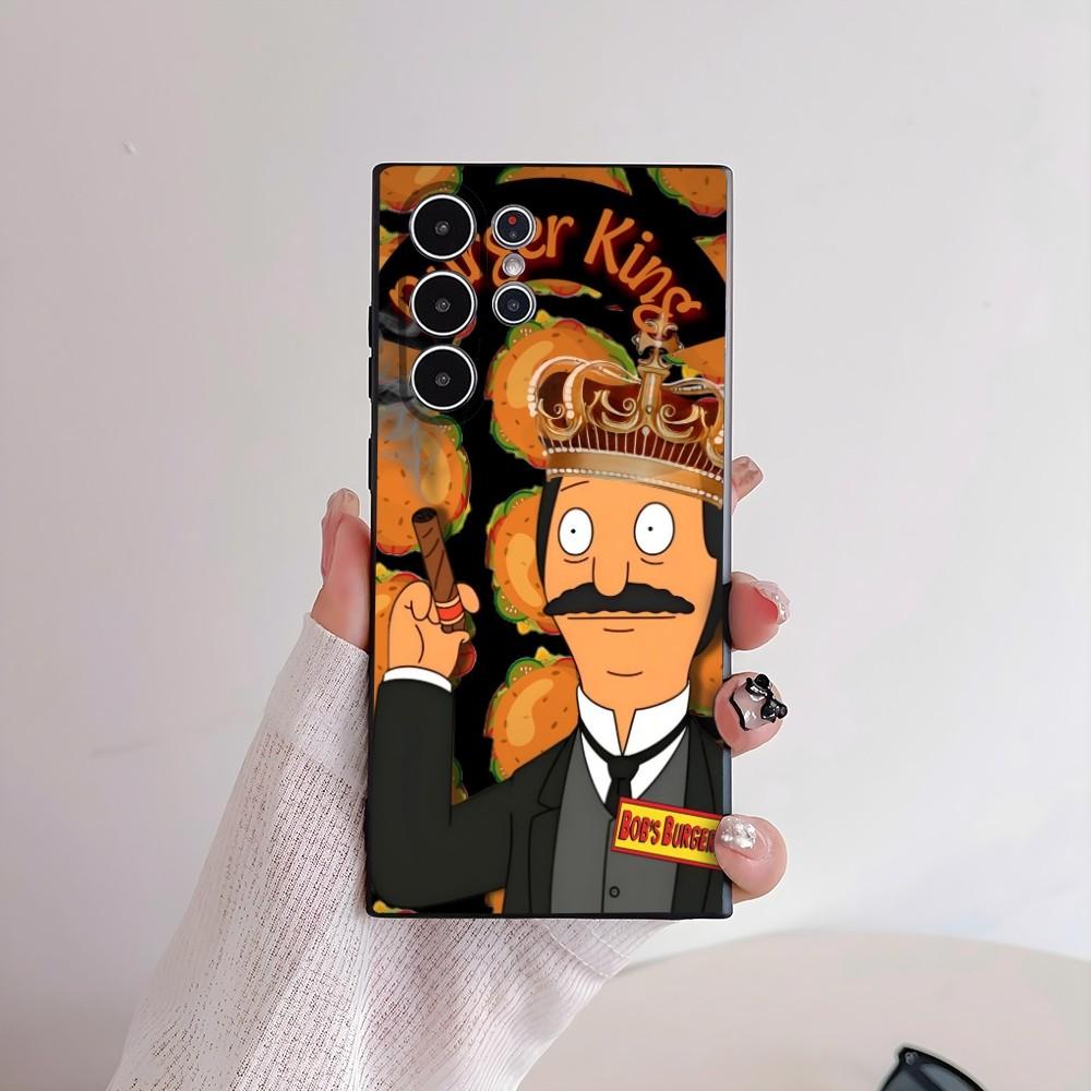Cartoon B-Bobs Burgers Phone Case For Samsung Galaxy S25 S24 S22 S23 Ultra S21 S20 Plus 5G Frosted Non-Slip Full Cover Soft Case