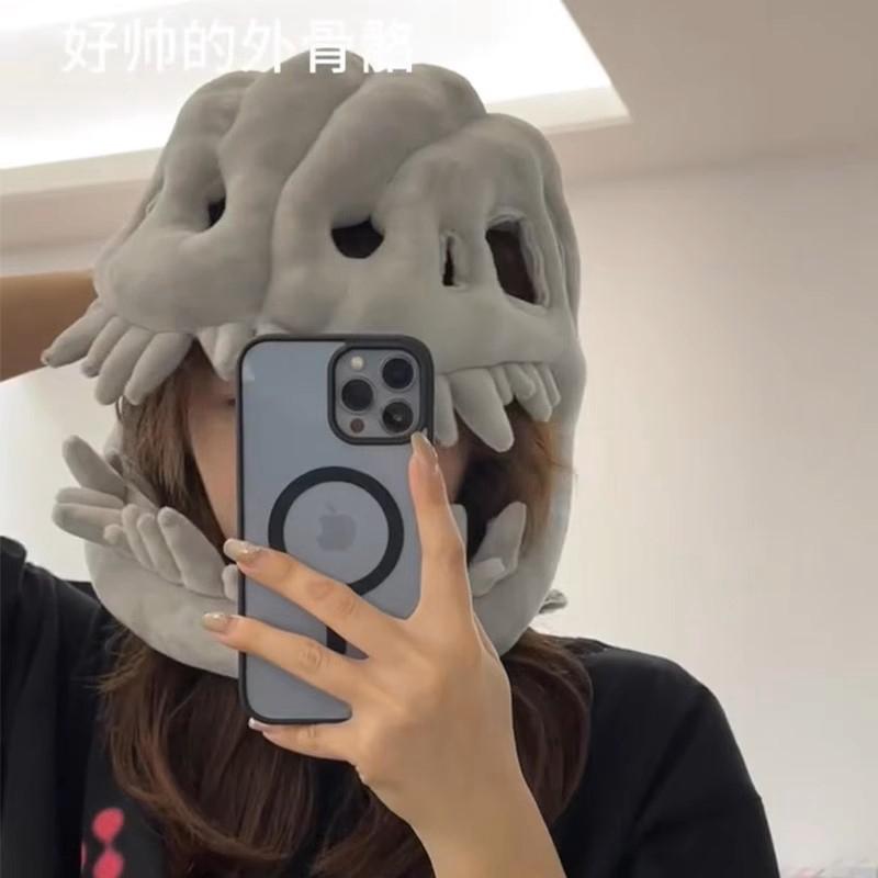 

Non-Toxic 75/116Cm Simulation Dinosaur Skeleton Plush Doll Head Cover Complete Dinosaur Halloween Decoration Home Decor Gift For Friends see choose option