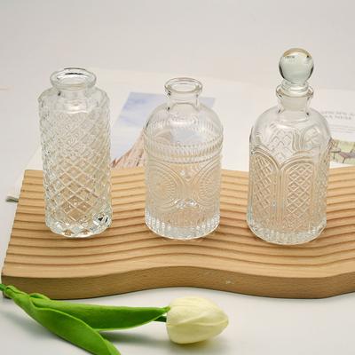 1Pc 150Ml Diamond/Vertical Stripe/Twill Empty Aromatherapy Bottles Essential Oil Diffuser Bottles Reed Diffuser Sticks Refill