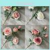 Artificial Rose Bouquet Wedding Photography Prop With Long Stems For Event Decor