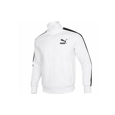 Color Block Stand Collar Training Running Jacket Men Jackets White 531377-02