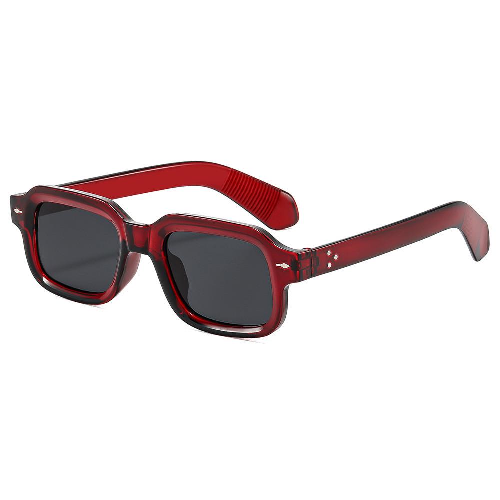 Geometric Style Square Sunglasses With Uv400 Protection For Travel And Fashion Enthusiasts