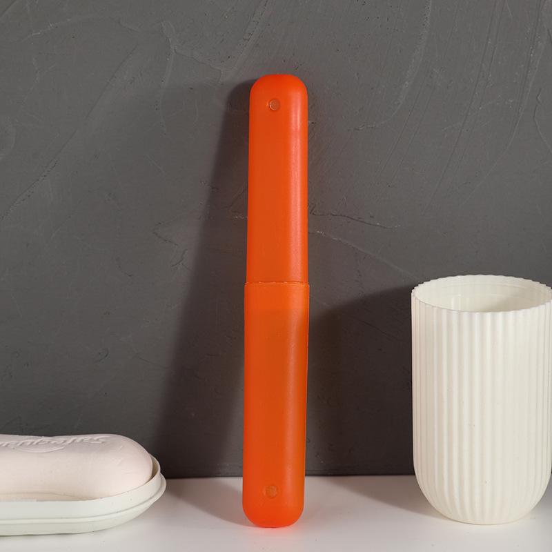 

5PCS Travel Portable Toothbrush Box Breathable Toothbrush Storage Box Dustproof Toothbrush Protection Box Cover оранжевый