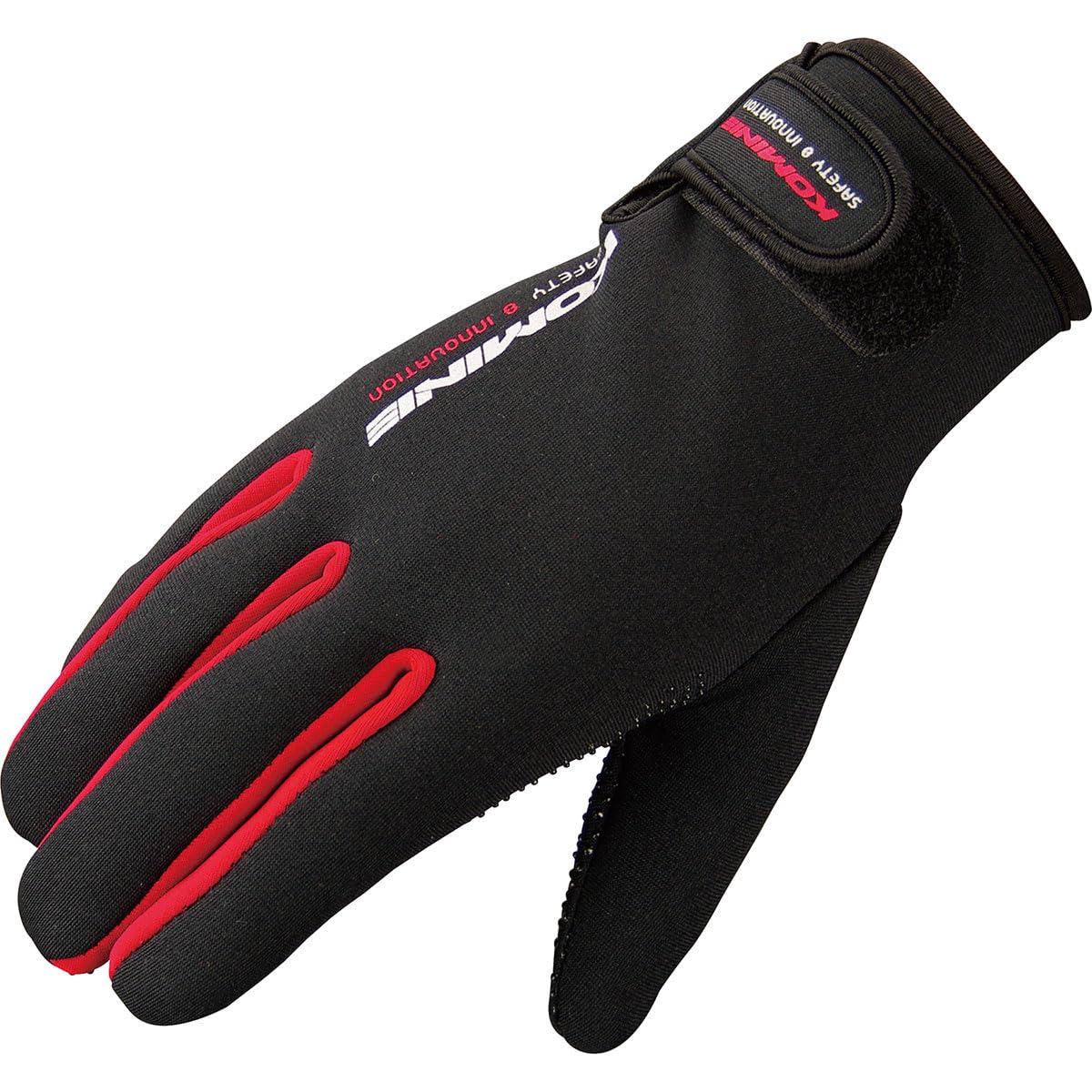 

KOMINE Motorcycle Neoprene Size for and Spring Gloves, Red, M, GK-753 665, Windproof, Autumn, Winter,