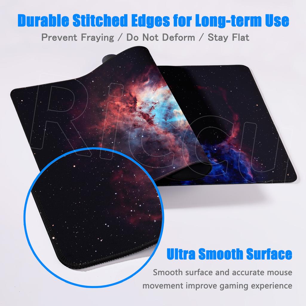 Computer Big Mousepad 40x90cm Cosmic Space Starry Sky Mouse Pad Gamer Non-Slip Carpet Xxl Laptop Durable Rubber Mouse Mat